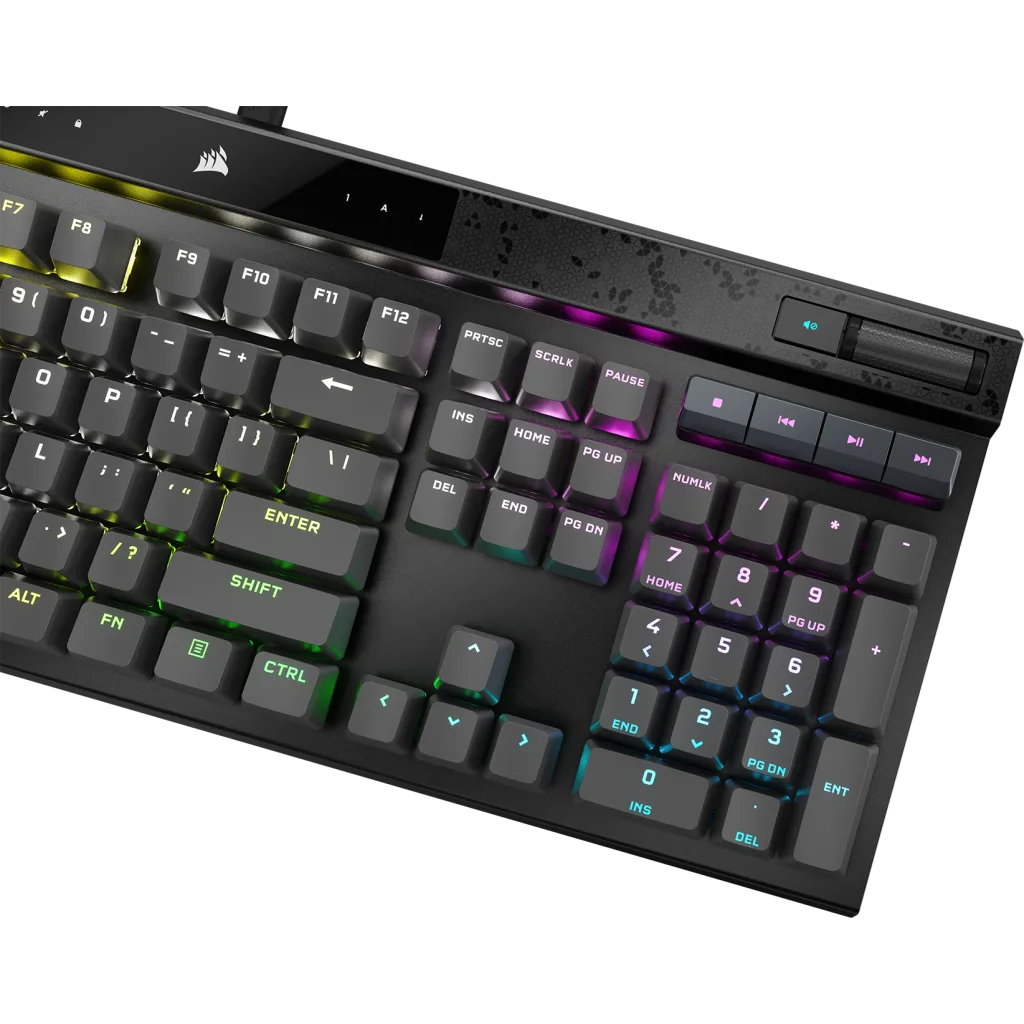 Steel — Adjustable Gaming Magnetic-Mechanical K70 Keyboard — CORSAIR Grey RGB MGX MAX Switches