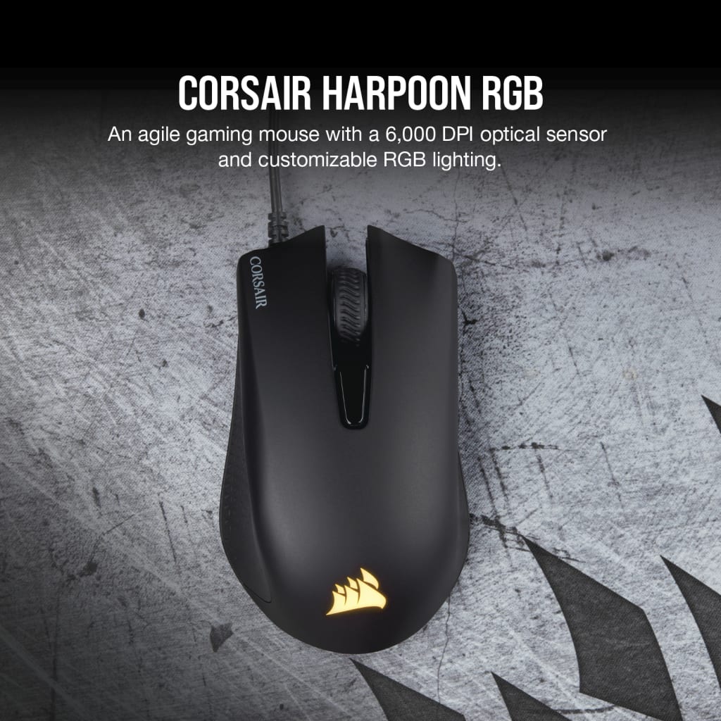 Corsair Harpoon RGB Wireless Noir - ATLAS GAMING - Souris Corsair Maroc