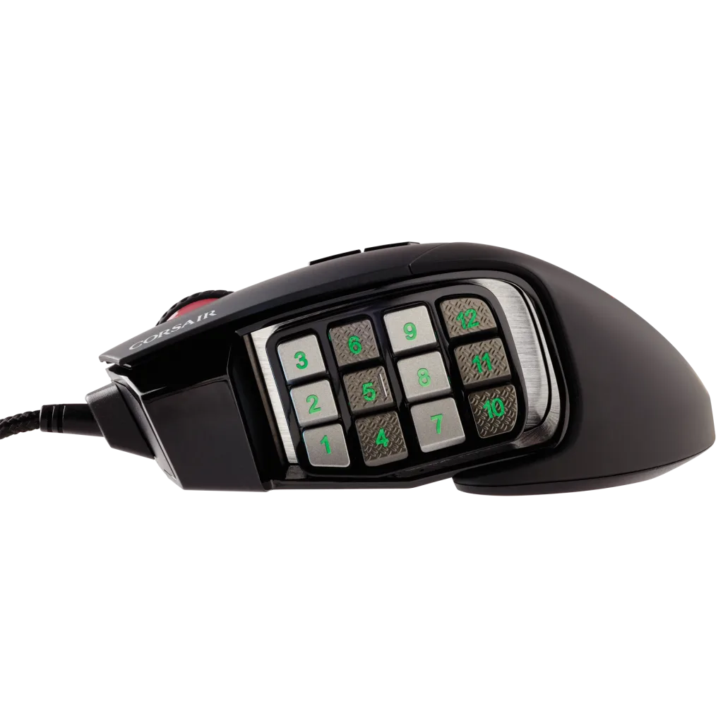 SCIMITAR PRO RGB Optical MOBA MMO Gaming Mouse Black
