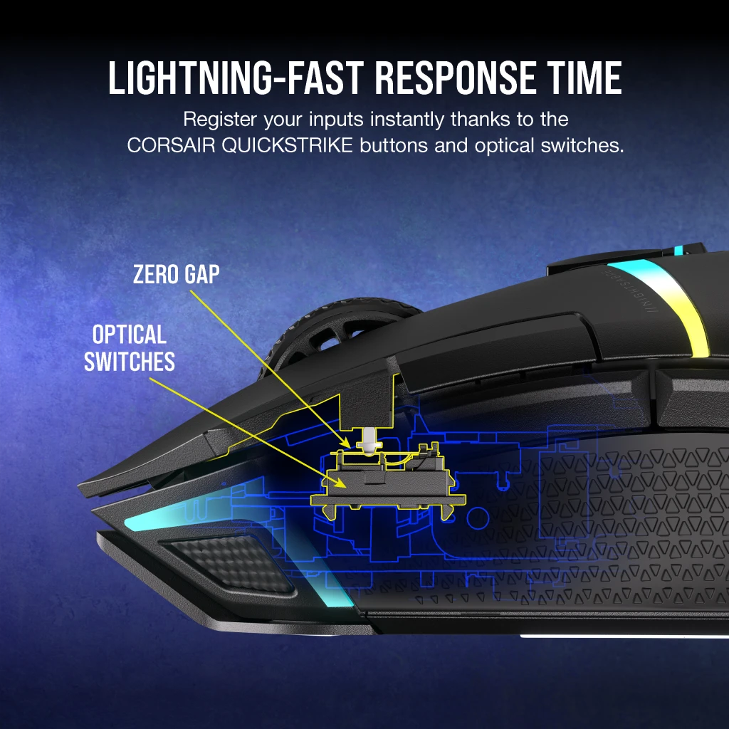 Corsair NIGHTSABRE Wireless RGB - Souris PC - Garantie 3 ans LDLC