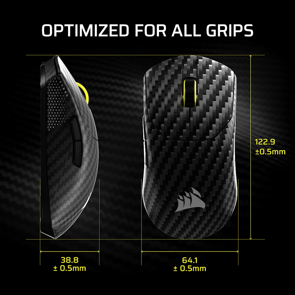 SABRE v2 PRO CARBON FIBER WIRELESS Gaming Mouse – Black