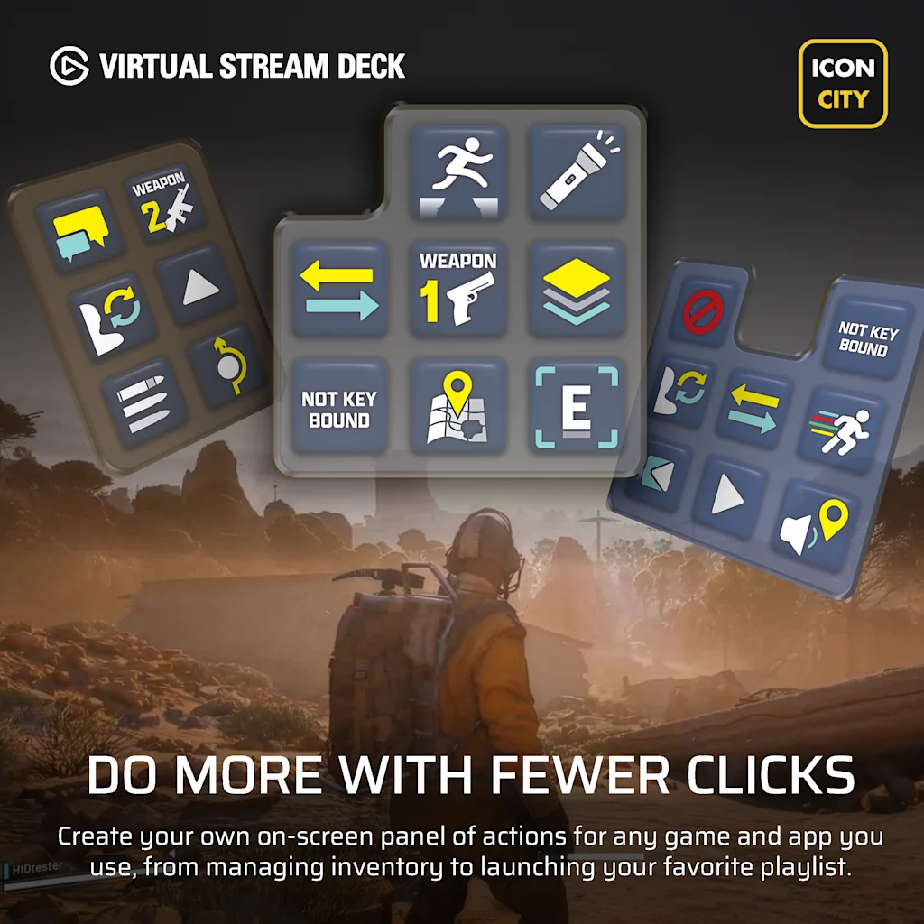 Corsair NIGHTSWORD v2 WIRELESS SD Stream Deck Gaming Mouse thumbnail 4