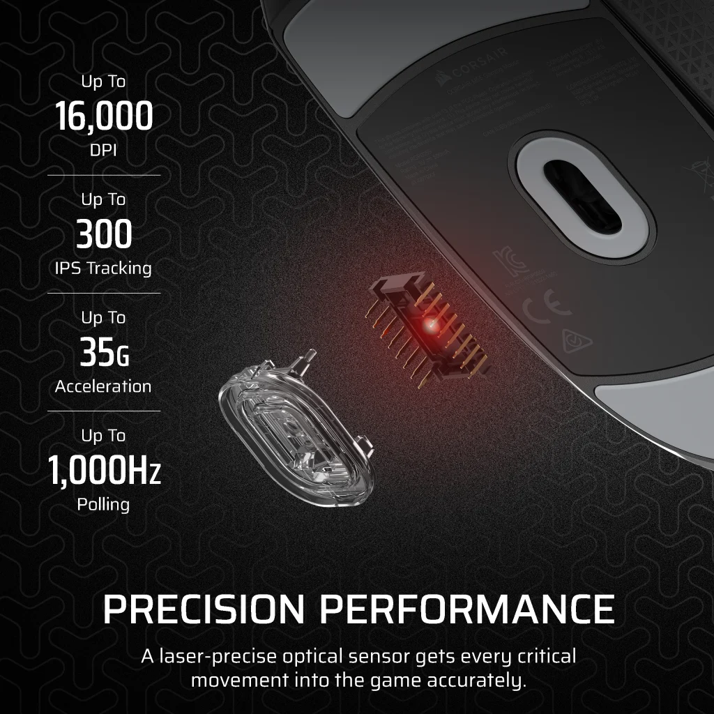 Corsair M55 Lightweight Gaming Mouse thumbnail 4