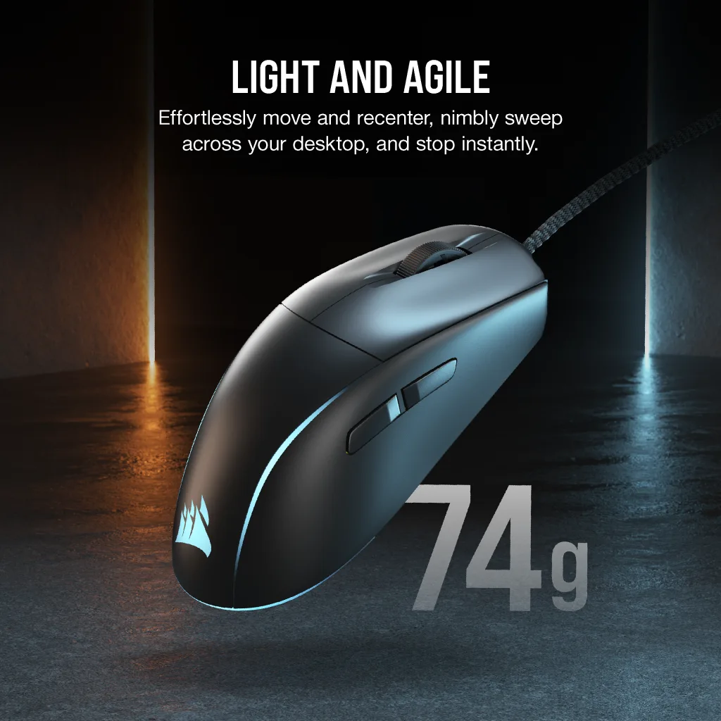 Corsair light mouse top