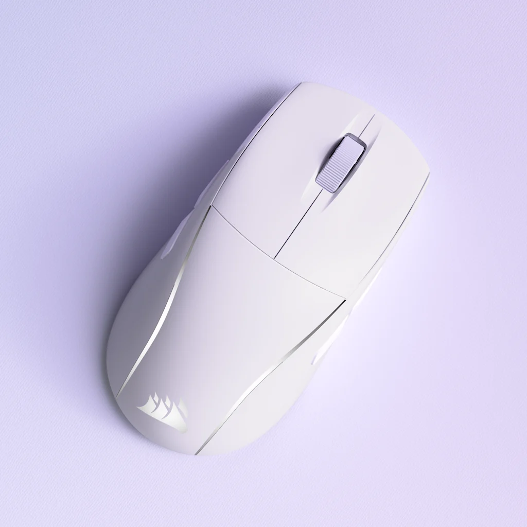 Corsair M75 WIRELESS Lightweight RGB Apple Gaming Mouse - Frost White (WW) thumbnail 8
