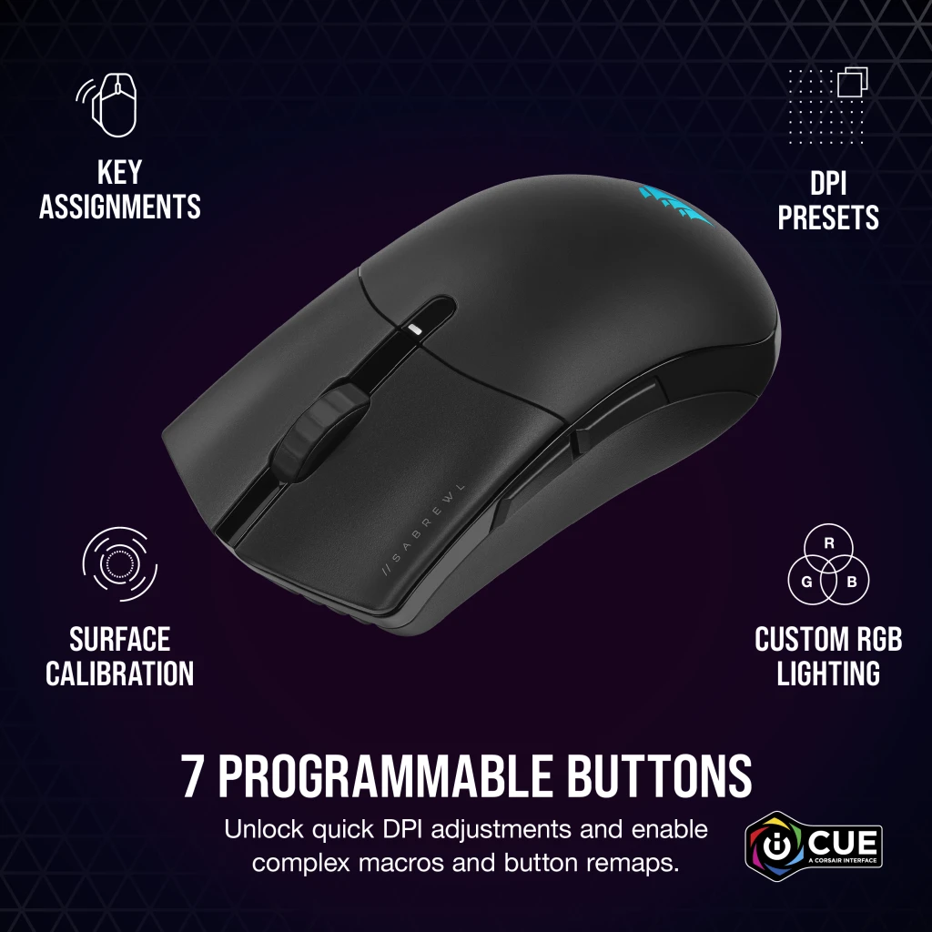 Corsair Sabre RGB Pro à l'essai : la souris pour les grandes mains - digitec