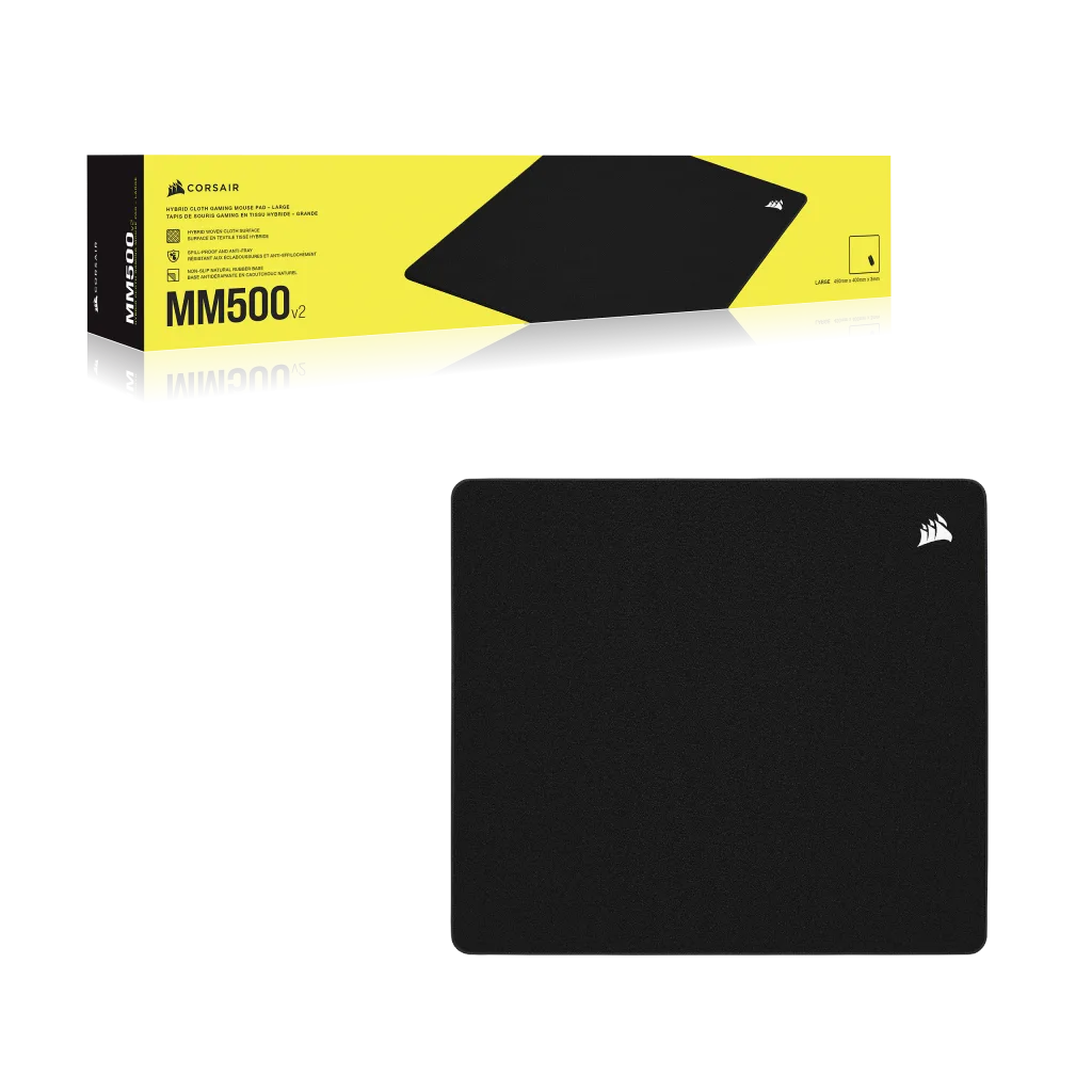 MM500 v2 ハイブリッド布製ゲーミングマウスパッド - 大型