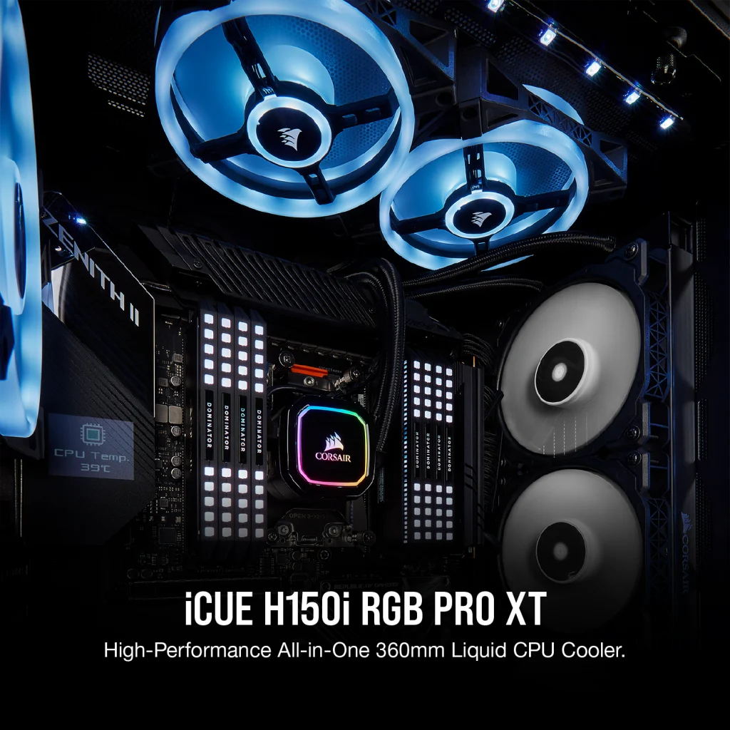 iCUE H150i RGB PRO XT Liquid CPU Cooler