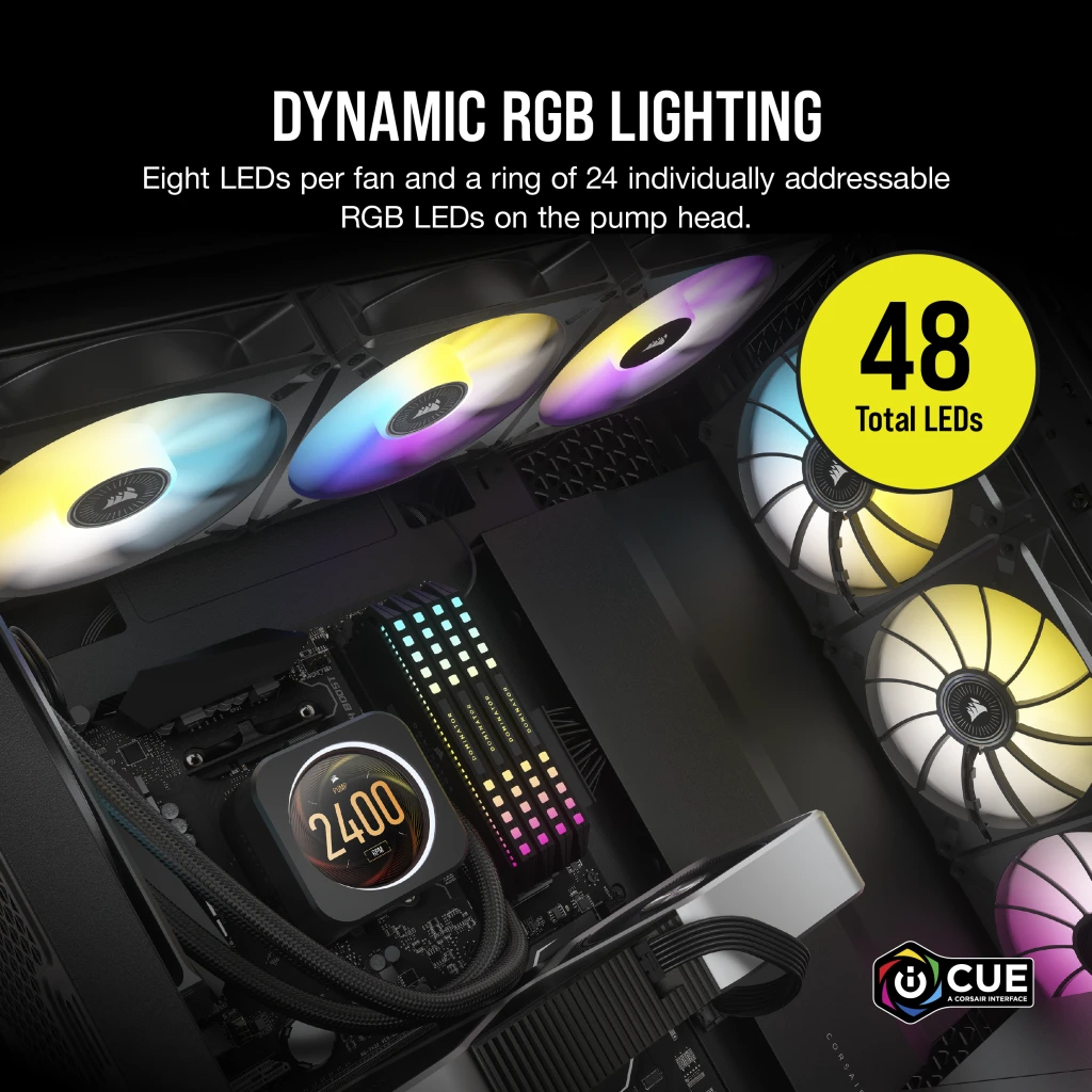 iCUE H170i ELITE LCD Display Liquid CPU Cooler