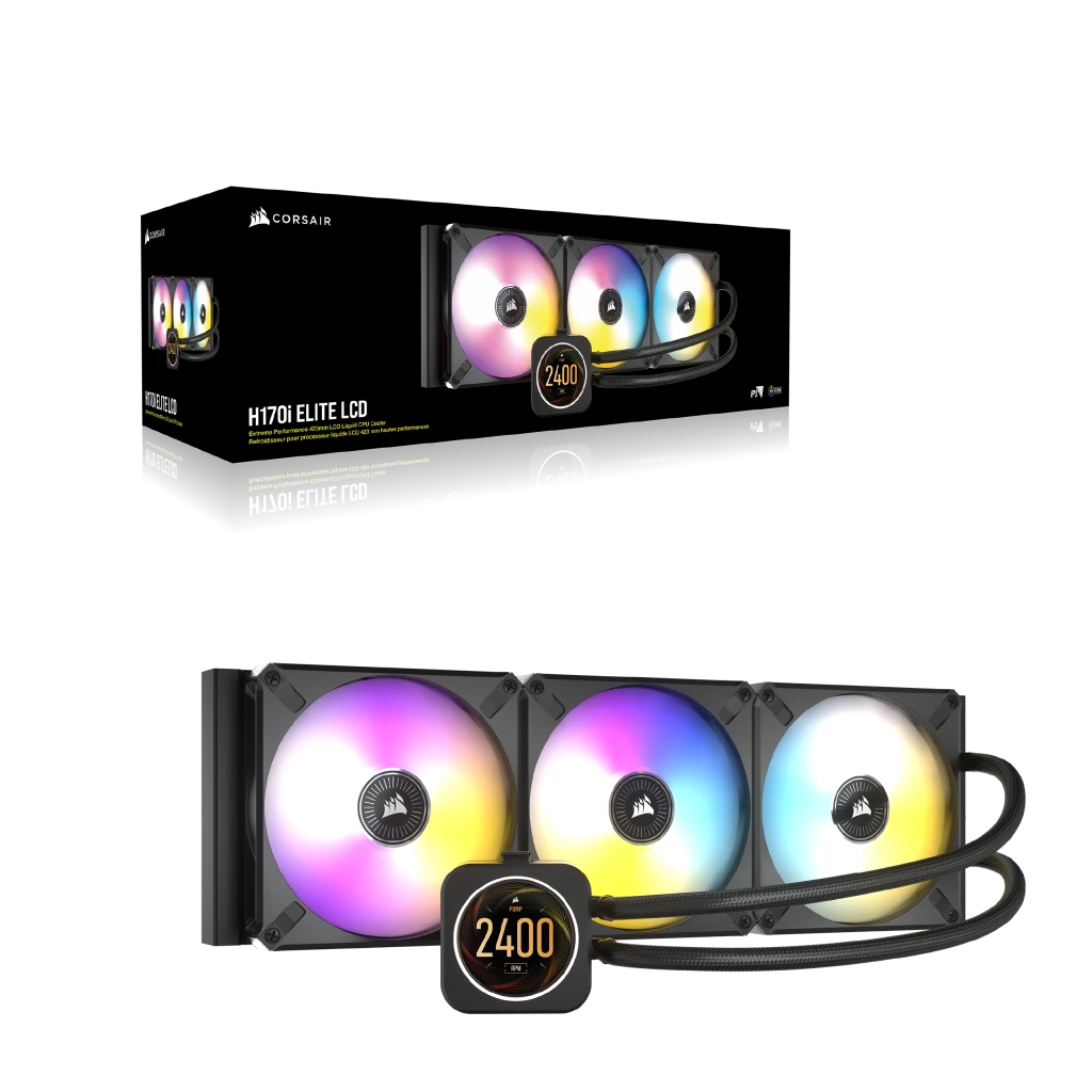 iCUE H170i ELITE LCD Display Liquid CPU Cooler