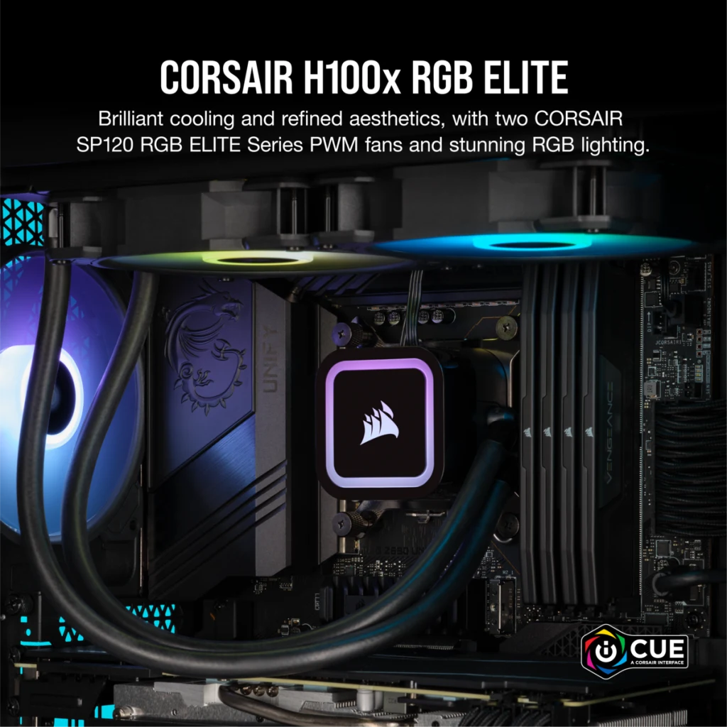 iCUE H100x RGB ELITE Liquid CPU Cooler (Certified Refurbished)
