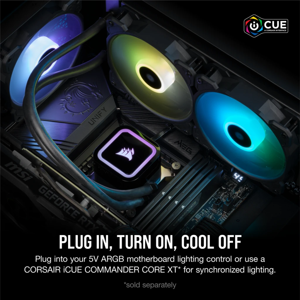iCUE H100x RGB ELITE Liquid CPU Cooler (Certified Refurbished)