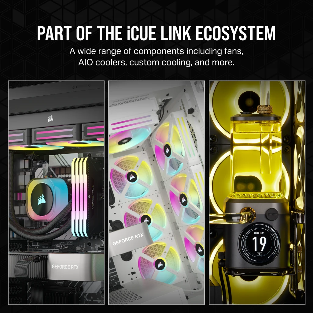 iCUE LINK H150i RGB AIO Liquid CPU Cooler - White