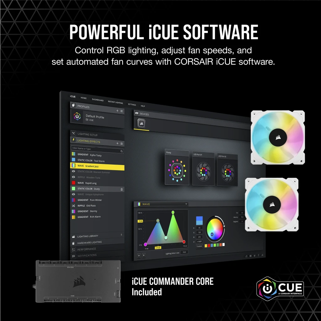 iCUE H100i ELITE CAPELLIX Liquid CPU Cooler — White