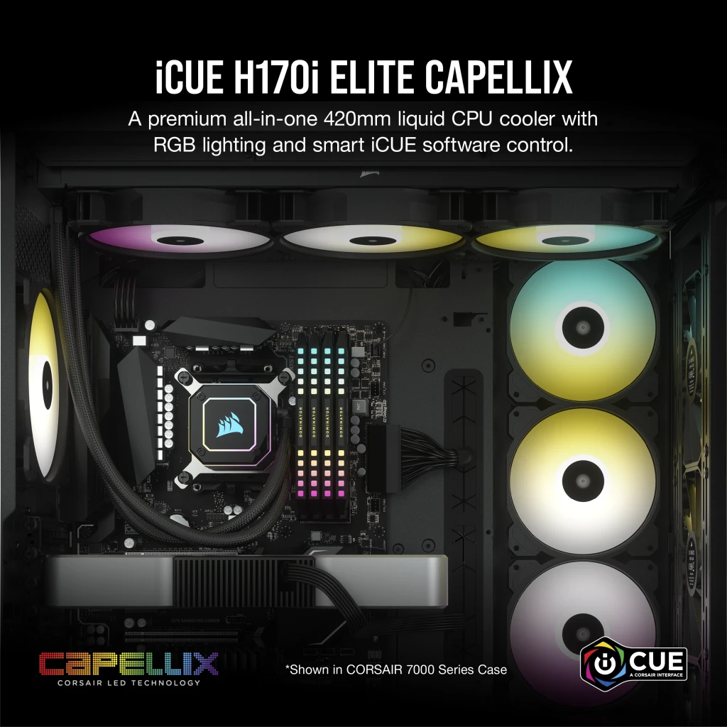 iCUE H170i ELITE CAPELLIX Liquid CPU Cooler