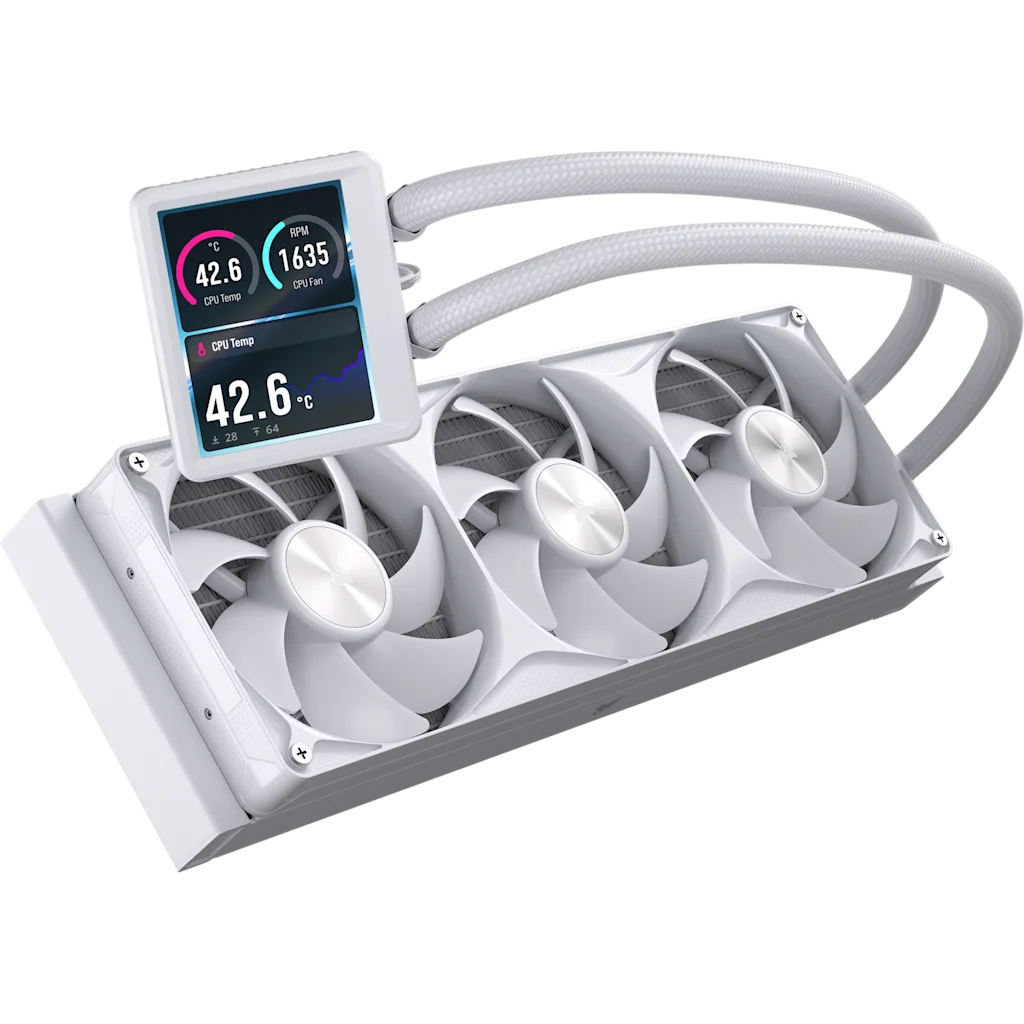 NAUTILUS II 360 RS LCD Liquid CPU Cooler - White