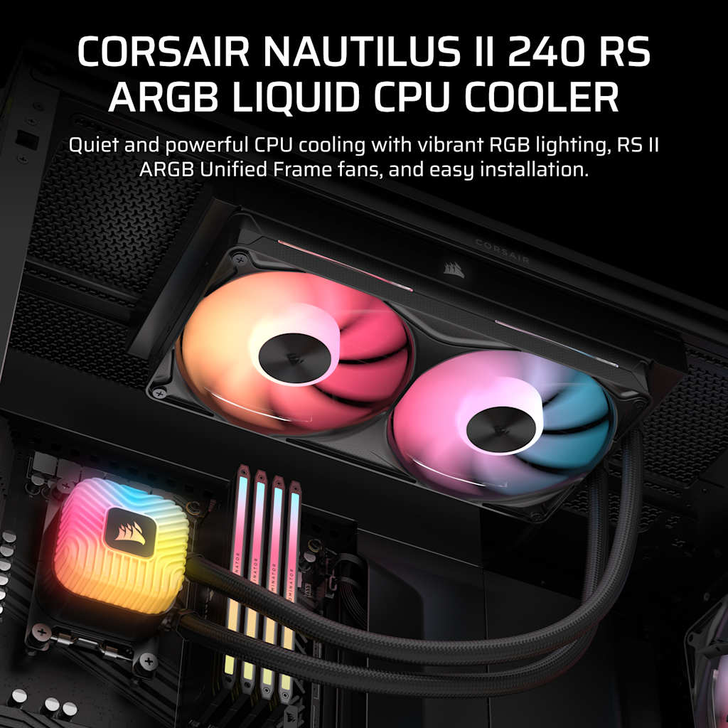 NAUTILUS II 240 RS ARGB CPU Cooler | CORSAIR
