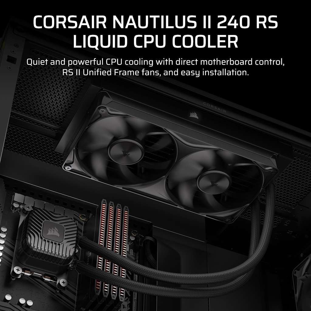 Corsair NAUTILUS II 240 RS Liquid CPU Cooler thumbnail 2
