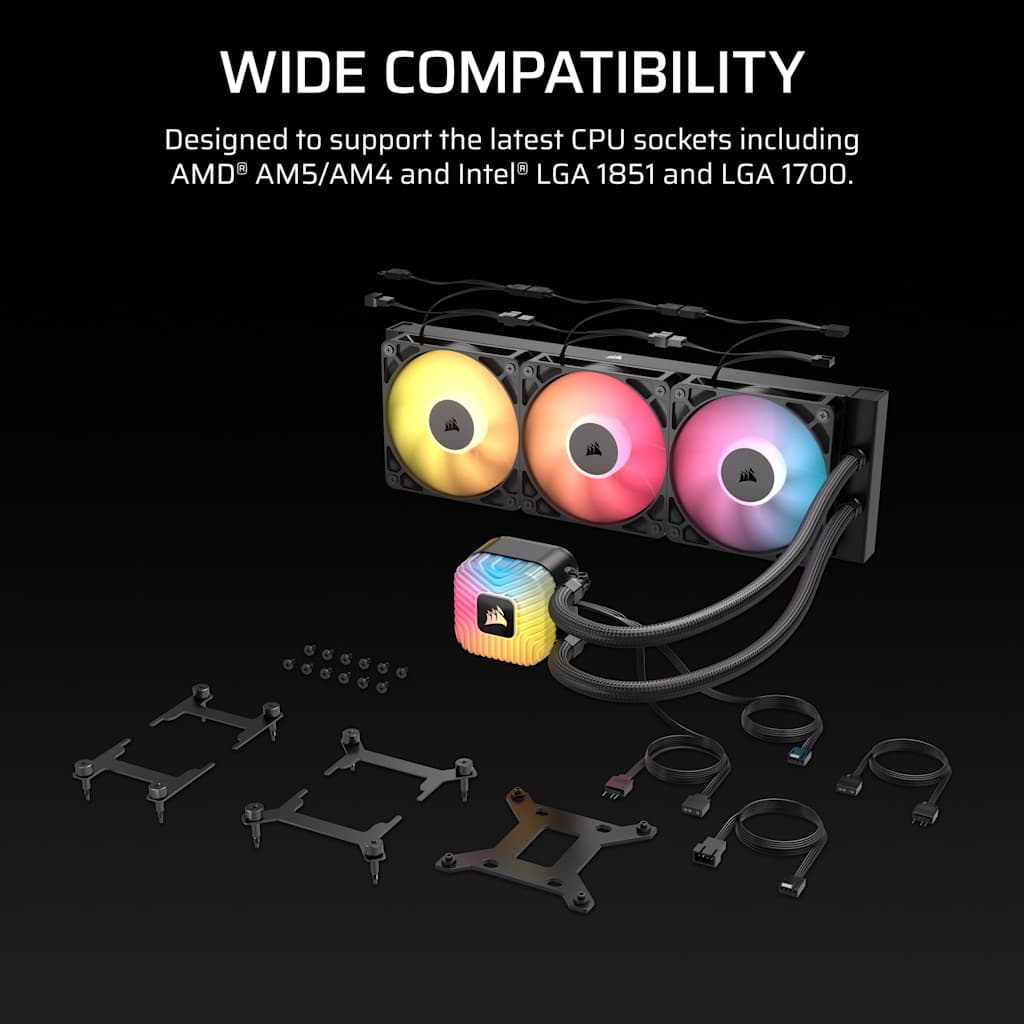 Corsair NAUTILUS 360 RS ARGB AIO Liquid CPU Cooler thumbnail 8