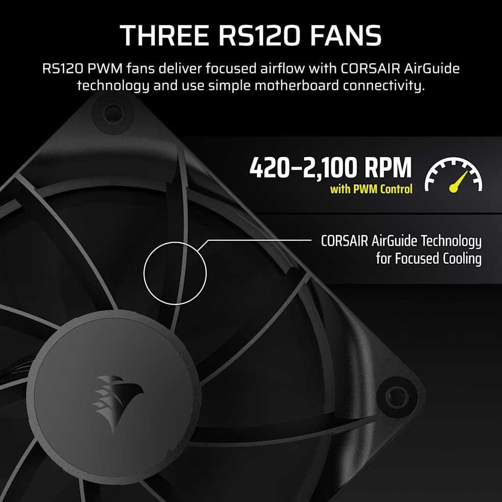 Corsair NAUTILUS 360 RS AIO Liquid CPU Cooler thumbnail 6