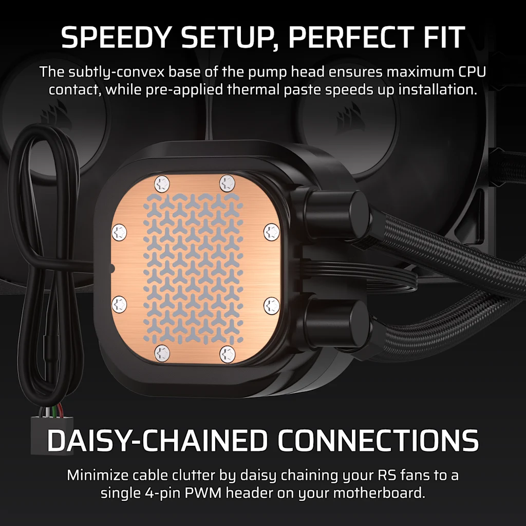 Corsair NAUTILUS 240 RS LCD Liquid CPU Cooler thumbnail 4
