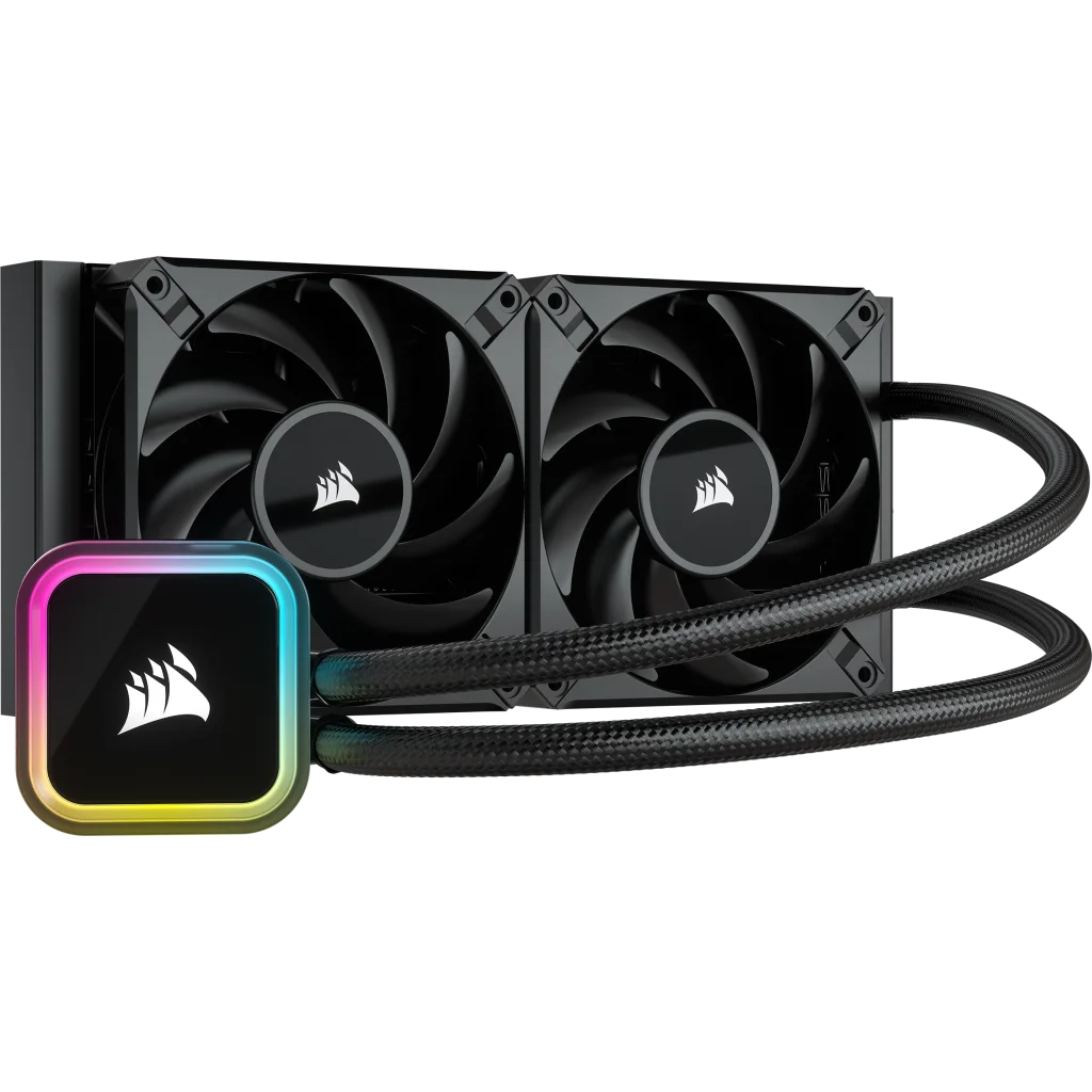 Buy the Corsair iCUE H100i ELITE LCD 240mm Water Cooling Kit 2x 120mm RGB  Fans ( CW-9060061-WW ) online - /pacific