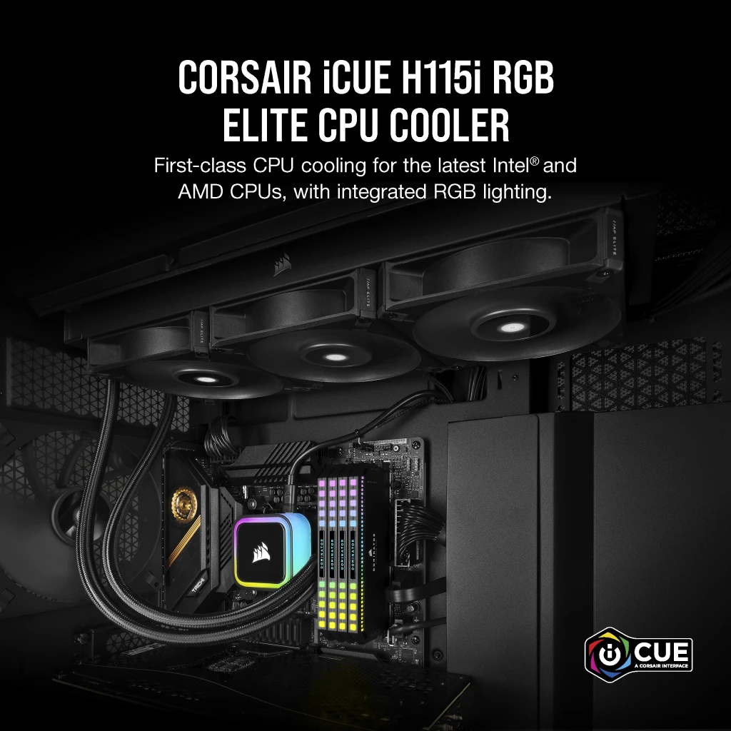 iCUE H115i RGB ELITE Liquid CPU Cooler