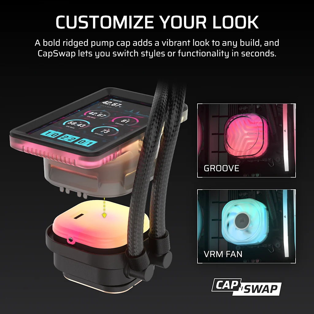 Corsair iCUE LINK TITAN II 360 RX RGB AIO Liquid CPU Cooler thumbnail 7