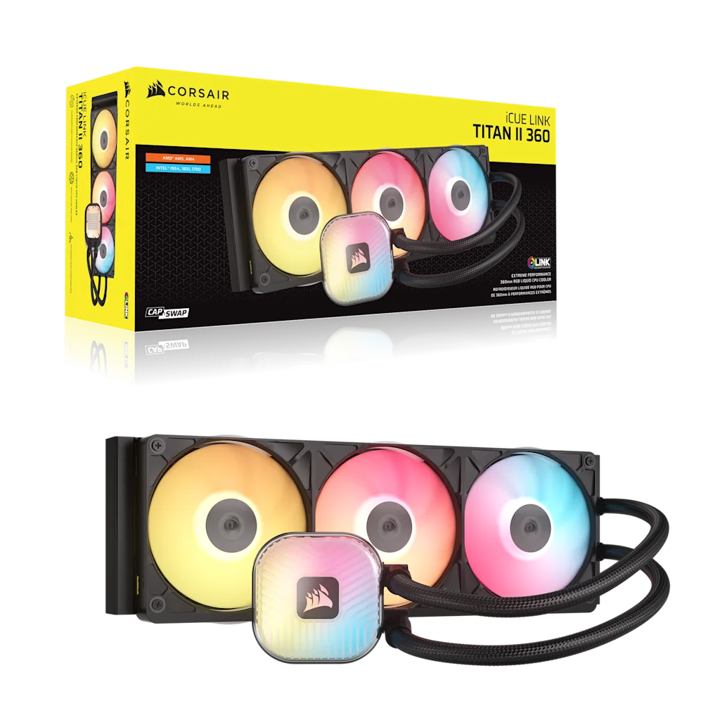 iCUE LINK TITAN II 360 RX RGB AIO Liquid CPU Cooler