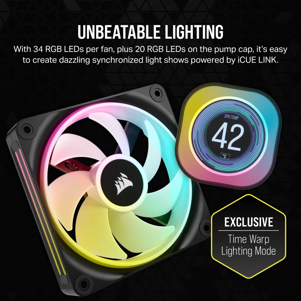 iCUE LINK H100i LCD Liquid CPU Cooler