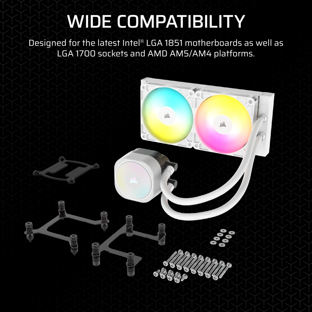 NAUTILUS 240 RS ARGB Liquid CPU Cooler - White