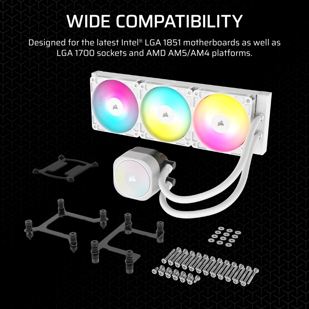 NAUTILUS 360 RS ARGB Liquid CPU Cooler - White