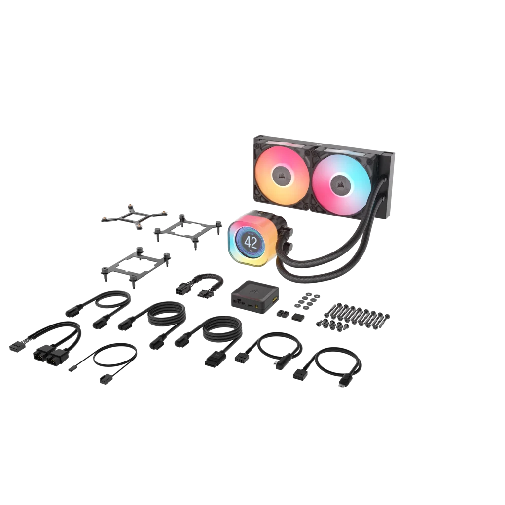 iCUE LINK TITAN 240 RX LCD Liquid CPU Cooler