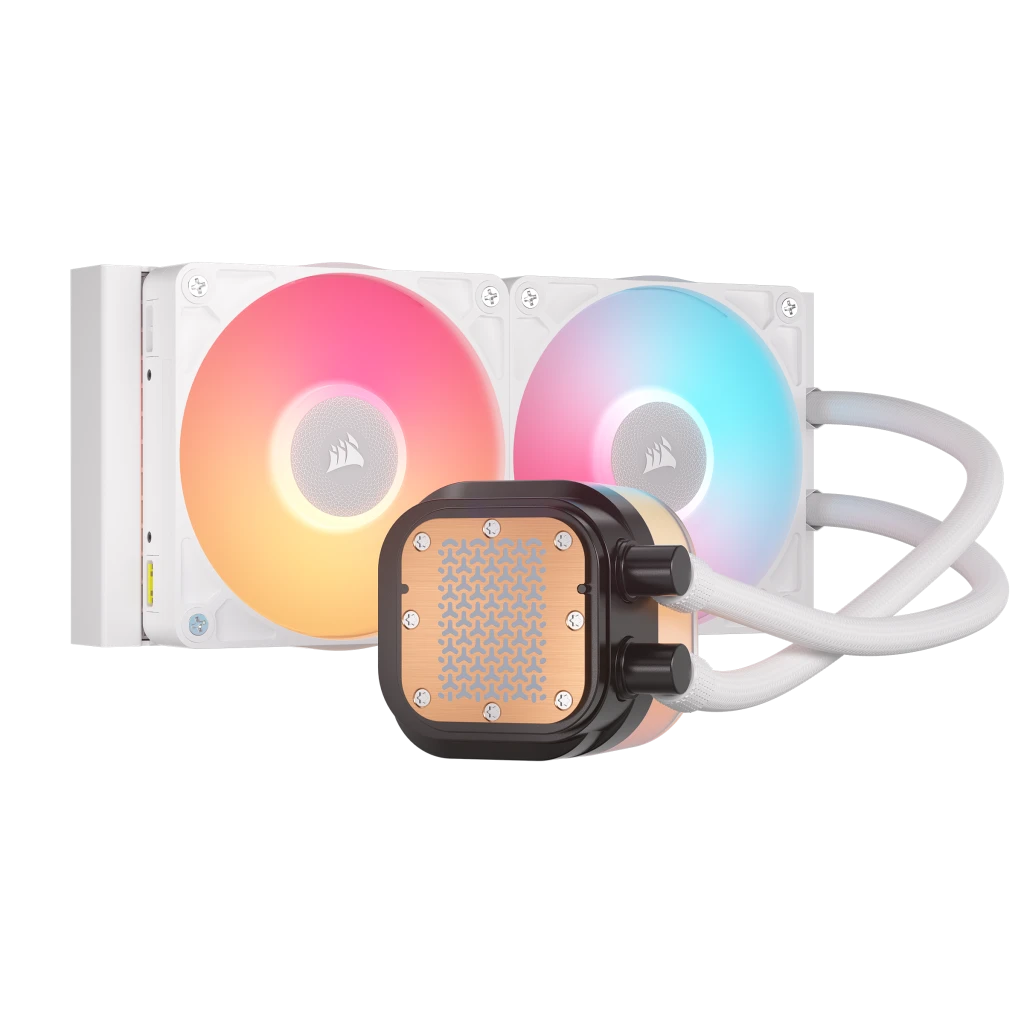 iCUE LINK TITAN 240 RX LCD Liquid CPU Cooler - White