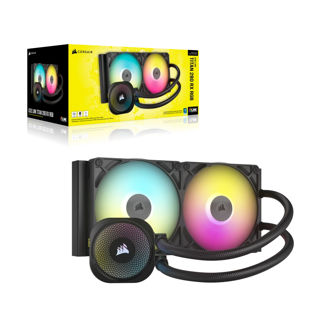 人気海外ブランドアイテム｜ファッション通販 iCUE LINK TITAN 280 RX RGB AIO Liquid CPU Cooler PC用ファン・クーラー