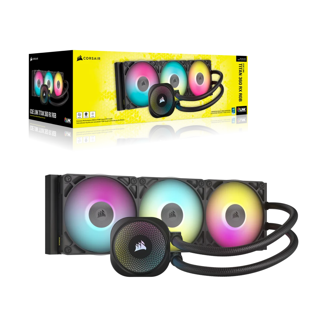 iCUE LINK TITAN 360 RX RGB AIO 水冷式 CPU クーラー