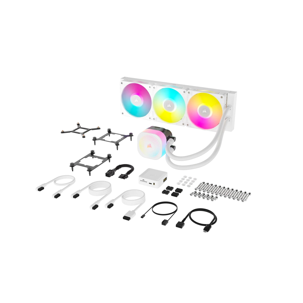 iCUE LINK TITAN 360 RX RGB AIO Liquid CPU Cooler - White iCUE LINK TITAN 360 RX RGB AIO Liquid CPU Cooler - White