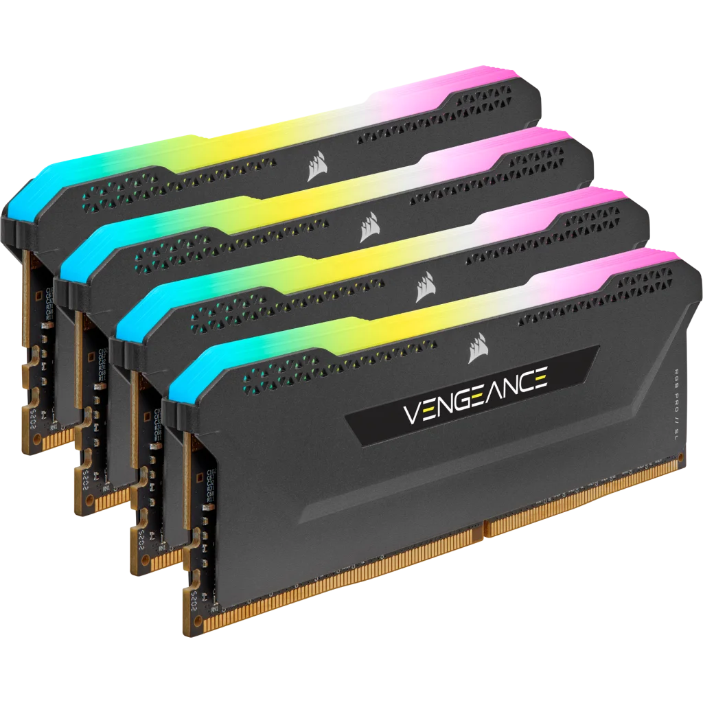 VENGEANCE RGB PRO SL 128GB (4x32GB) DDR4 DRAM 3200MHz C16 Memory