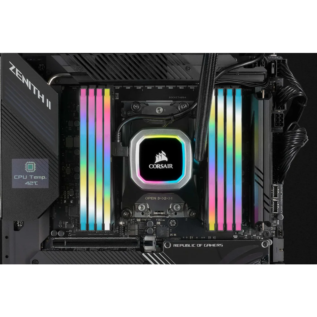VENGEANCE RGB PRO SL 128GB (8 x 16GB) DDR4 DRAM 3200MHz C16