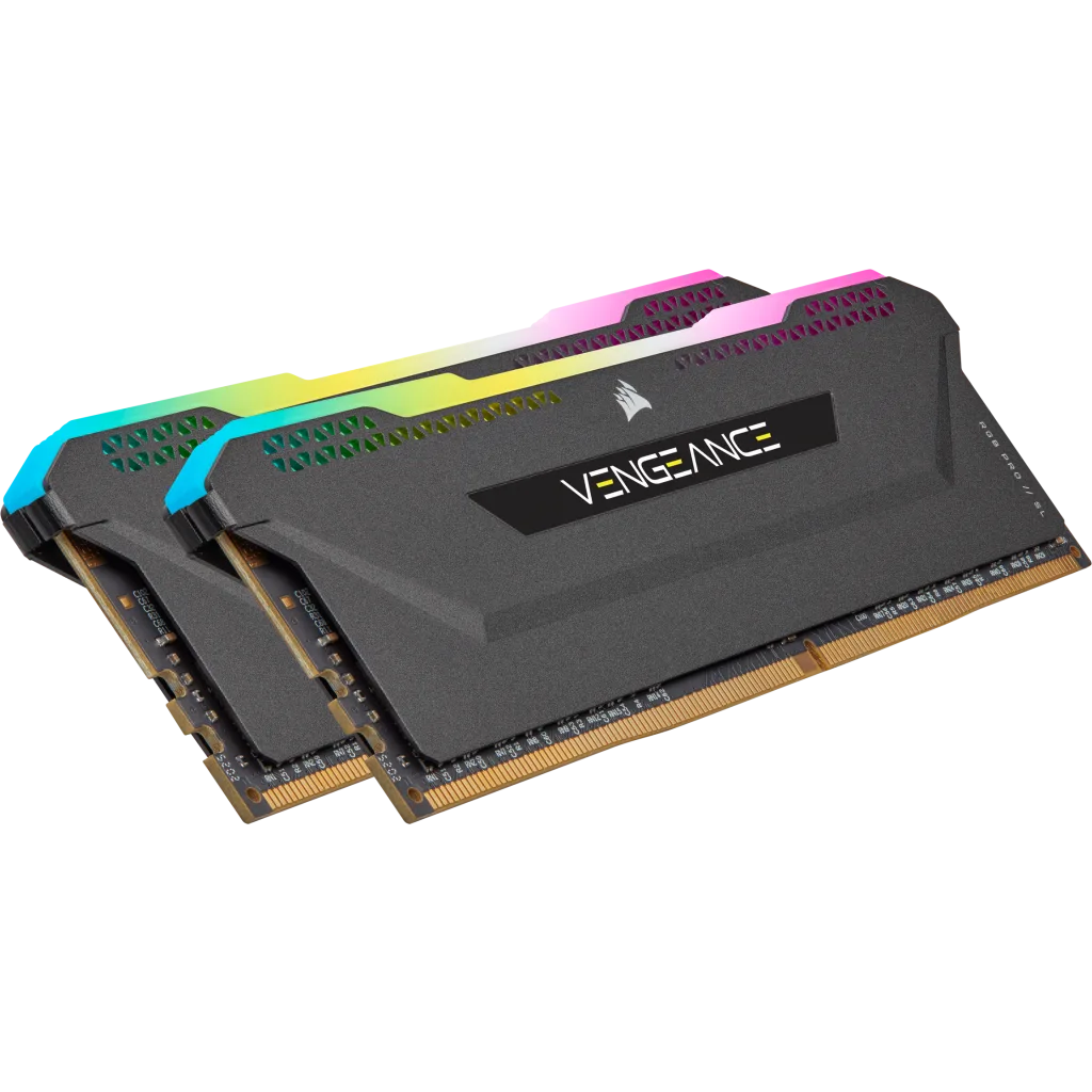 16GB DRAM DDR4 Kit C16 Black RGB — SL 3200MHz Memory (2x8GB) VENGEANCE PRO