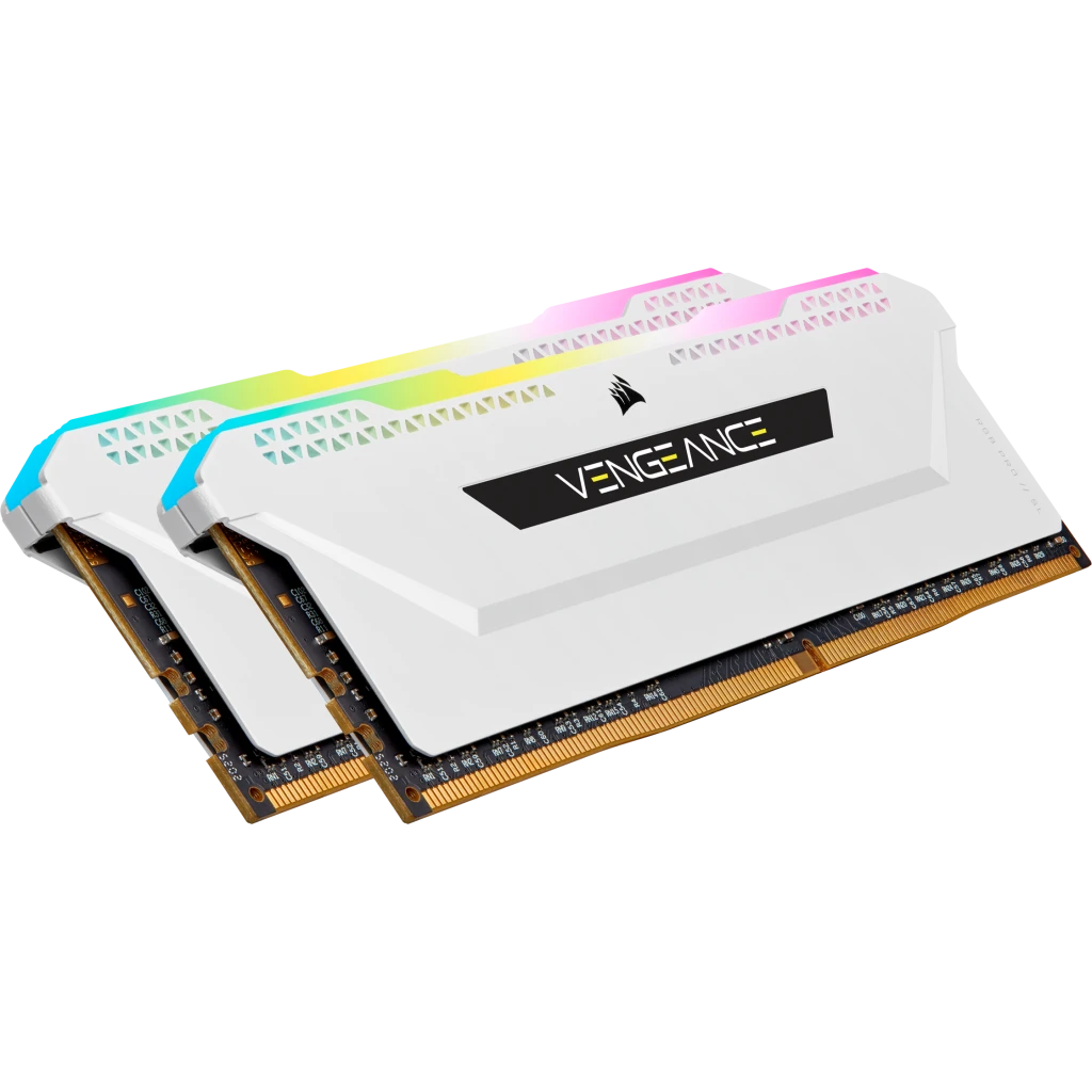 SL 16GB 3200MHz White Memory PRO (2x8GB) RGB DRAM VENGEANCE C16 – Kit DDR4