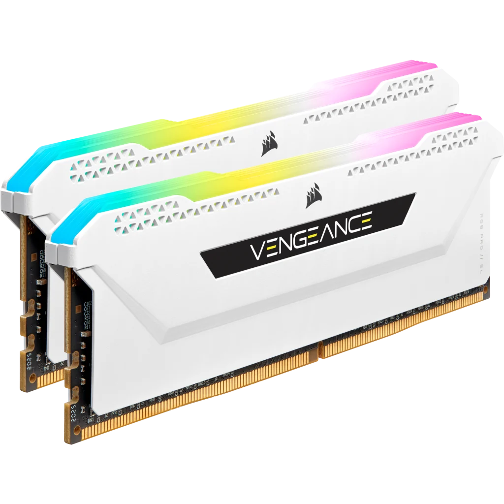 VENGEANCE RGB PRO SL 16GB 2x8GB DDR4 DRAM 3200MHz C16 Memory Kit White