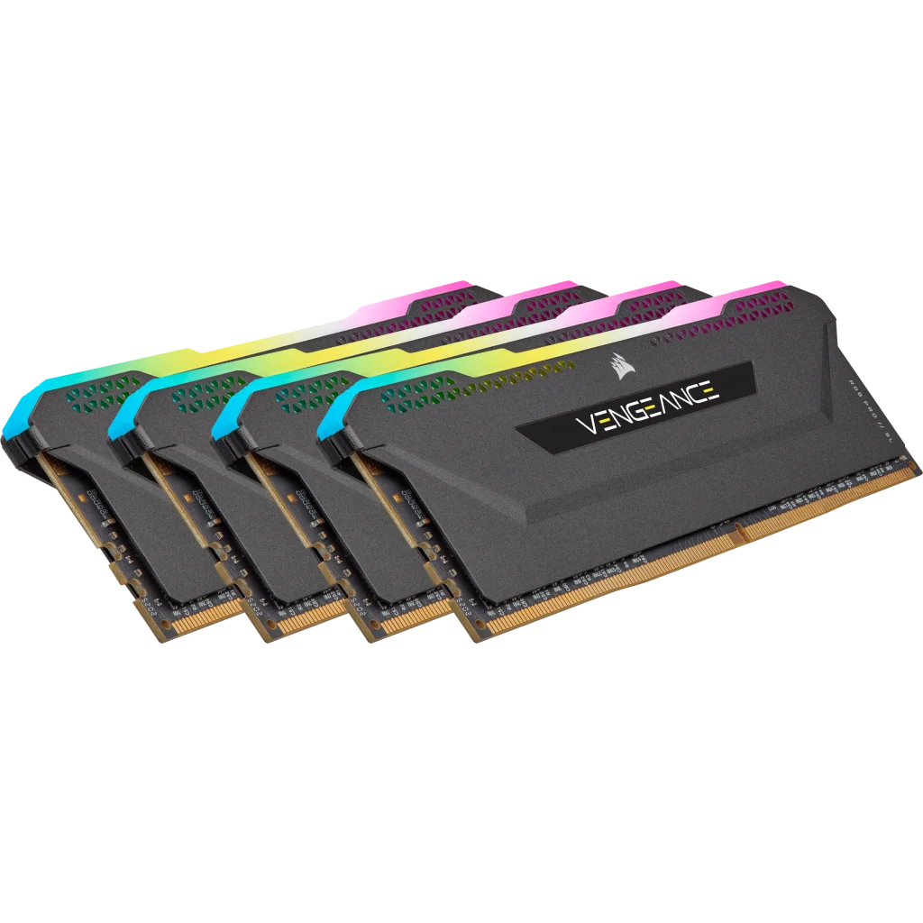 VENGEANCE RGB PRO SL 32GB (4x8GB) DDR4 DRAM 3600MHz C18 Memory Kit – Black
