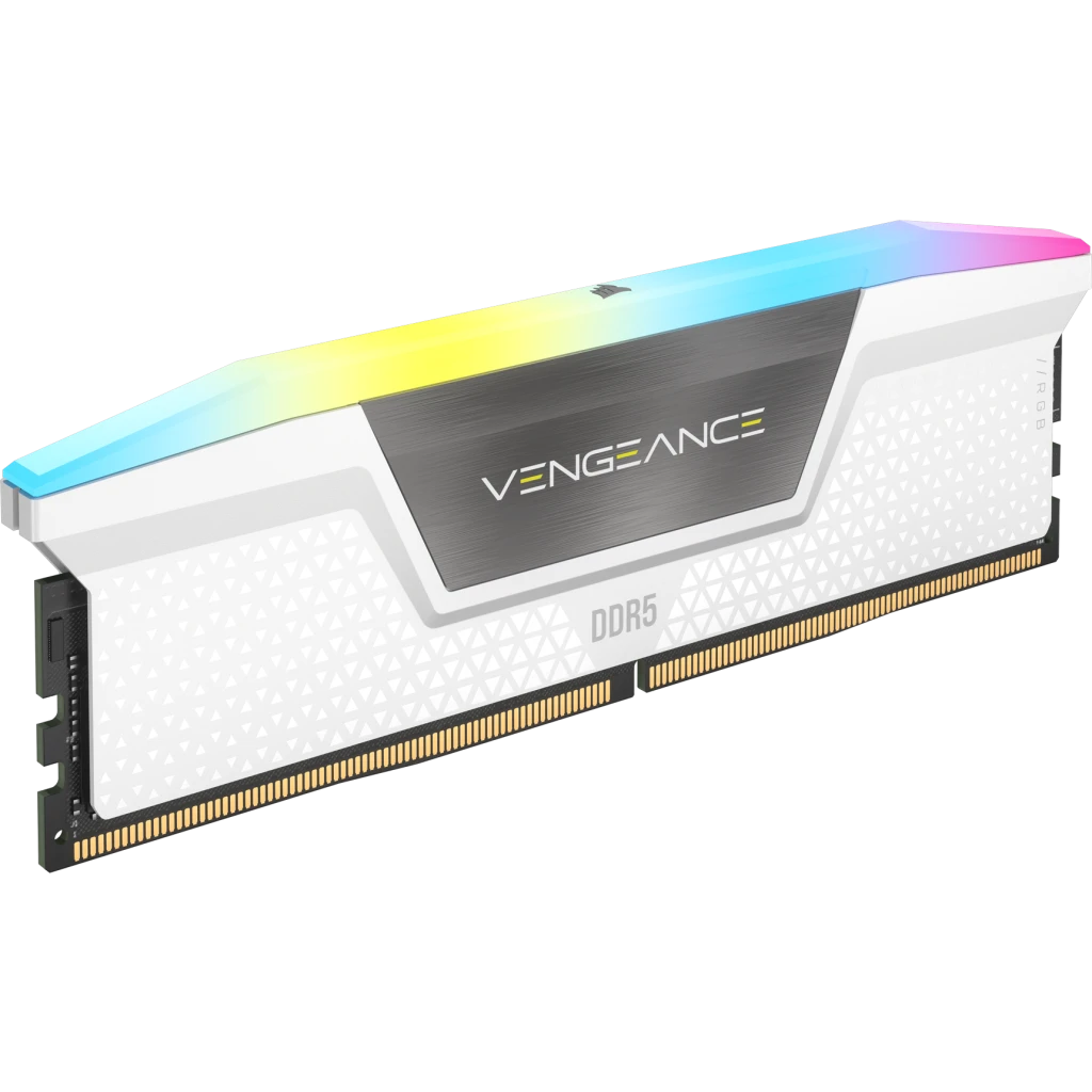 VENGEANCE RGB 32GB (2x16GB) DDR5 DRAM 6200MHz C36 メモリキット — ホワイト