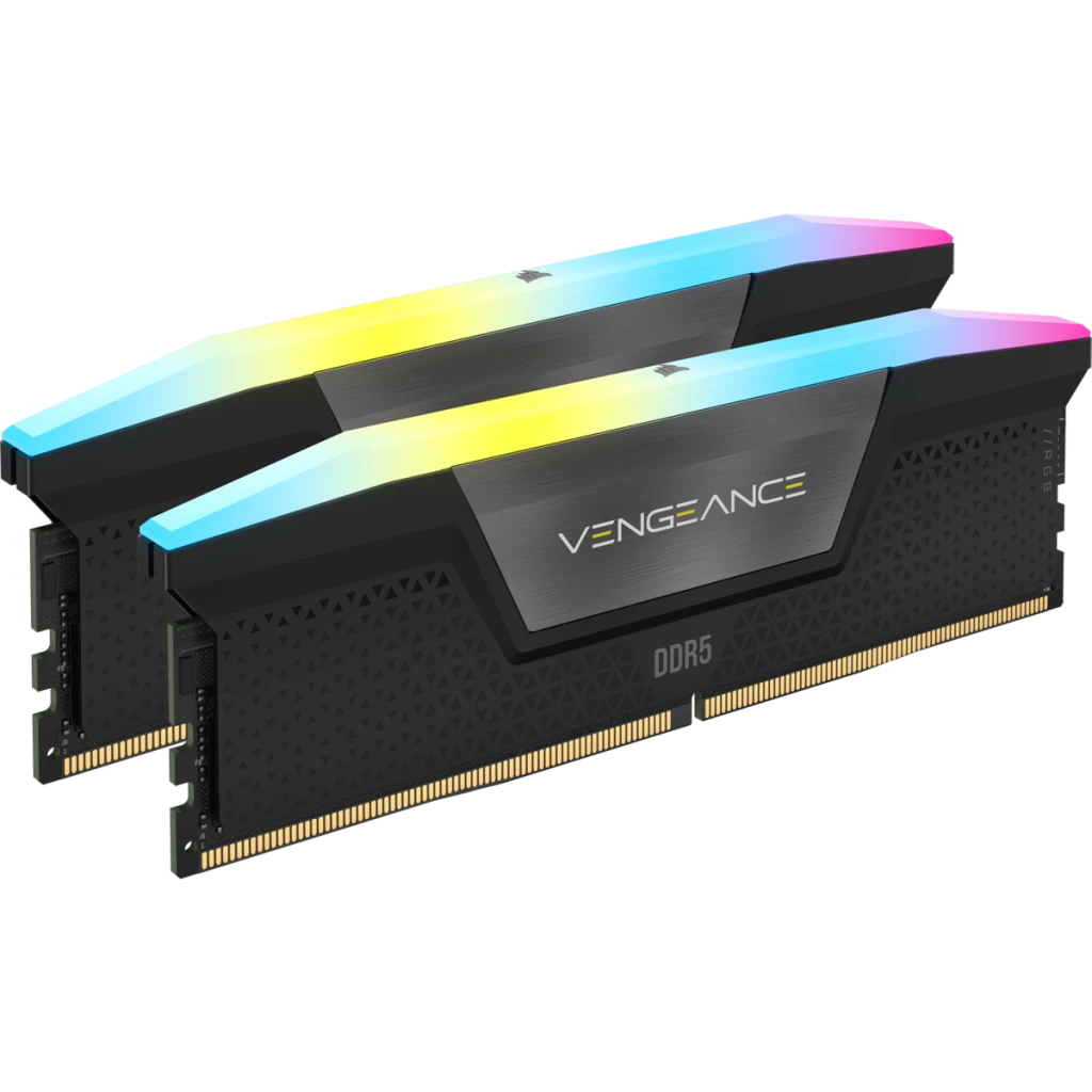 VENGEANCE® RGB 48GB (2x24GB) DDR5 DRAM 7000MT/s CL40 Memory Kit — Black
