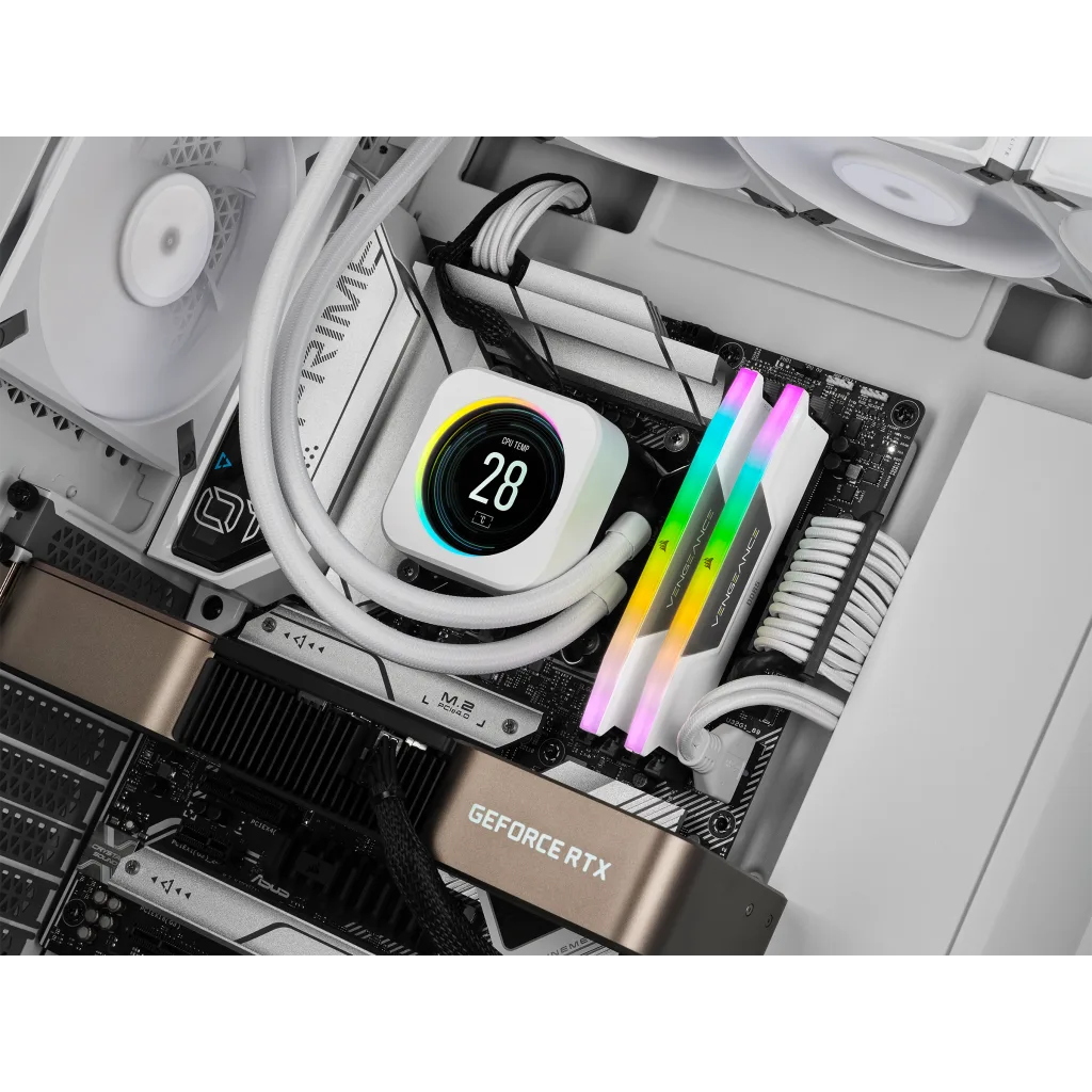 VENGEANCE® RGB 64GB (2x32GB) DDR5 DRAM 5200MHz C40 Memory VENGEANCE® RGB 64GB (2x32GB) DDR5 DRAM 5200MHz C40 Memory