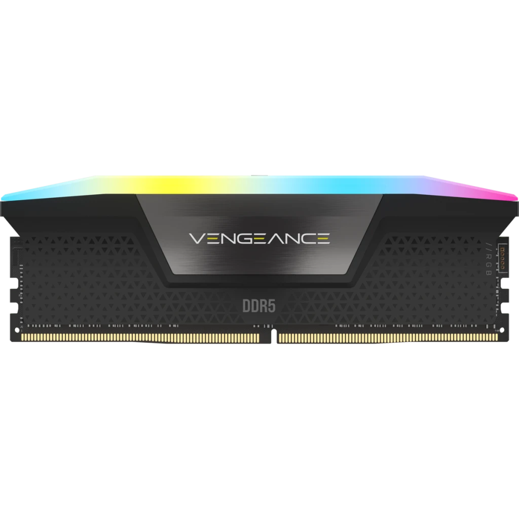 VENGEANCE® RGB 64GB (4x16GB) DDR5 DRAM 5600MT/s CL36 Memory Kit — Black