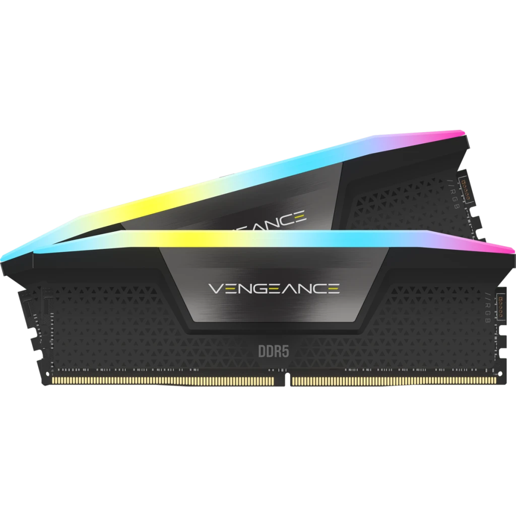 VENGEANCE® RGB 96GB (2x48GB) DDR5 DRAM 5200MHz C38 Memory Kit — Black