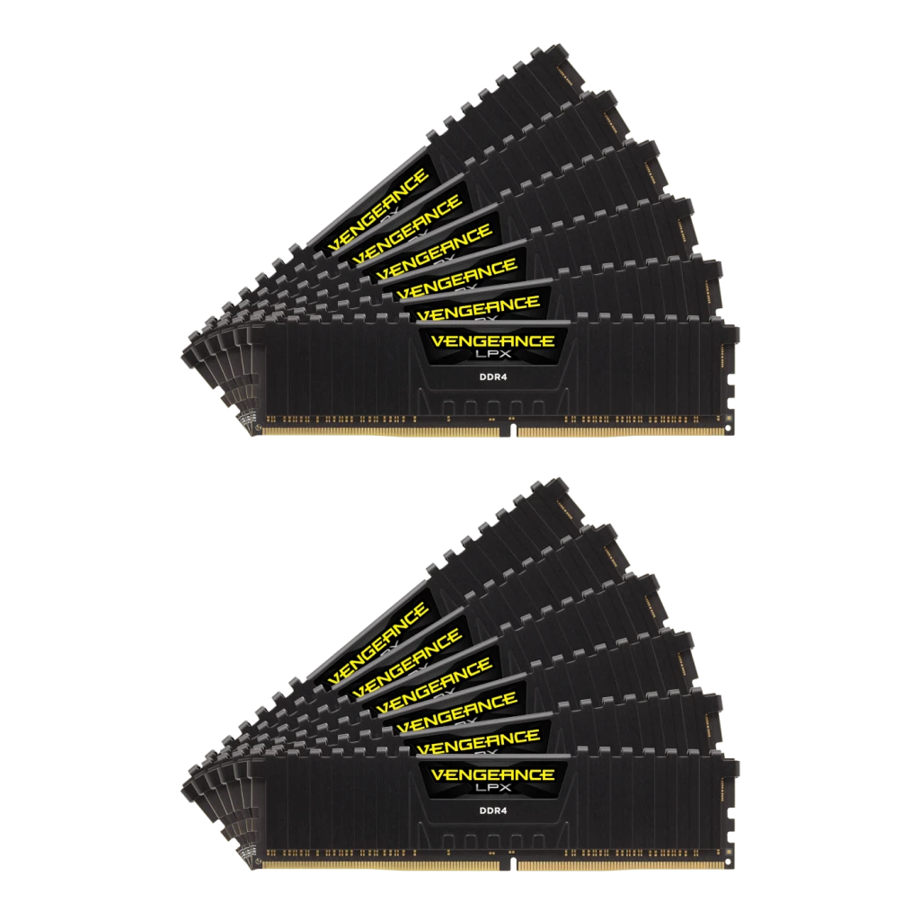 VENGEANCE® LPX 192GB (12 x 16GB) DDR4 DRAM 3200MHz C16 Memory Kit