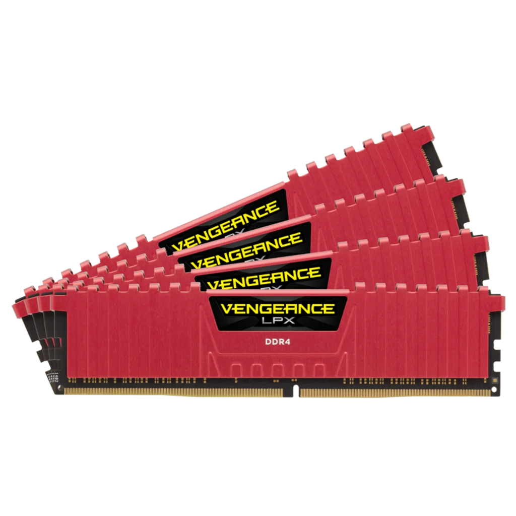 VENGEANCE® LPX 32GB (4 x 8GB) DDR4 DRAM 4000MHz C19 Memory Kit - Red